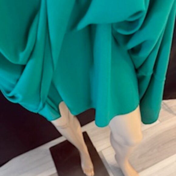 Bagley Bella Cara, Kelly Green Halter Scarf Dress Size XL - Picture 6 of 7